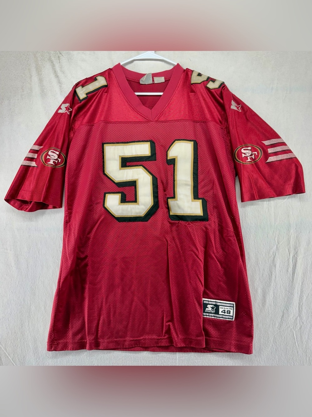 Rare Vintage San Francisco 49ers Ken Norton Jr. 51 Jersey Starter 90’s Men’s L